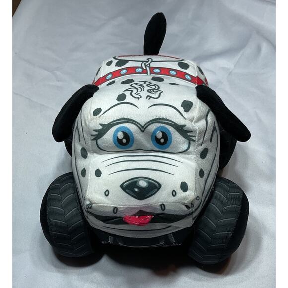 Monster Jam Truckin Pals Monster Mutt Dalmatian Truck 9" Plush Stuffed Toy Dog - Picture 1 of 8